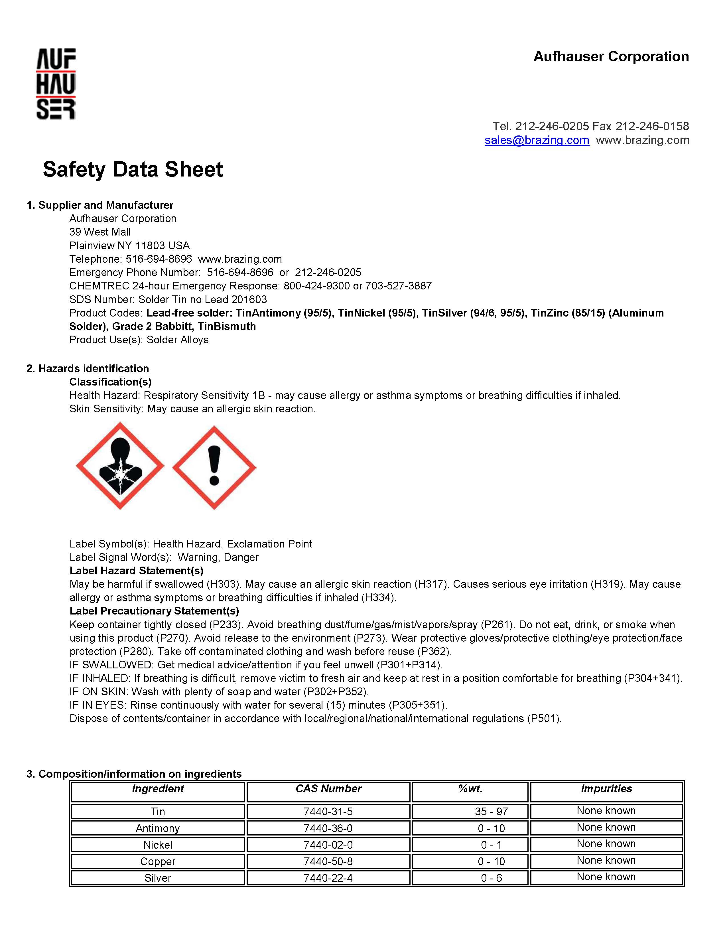Aufhauser TinSilver Combination